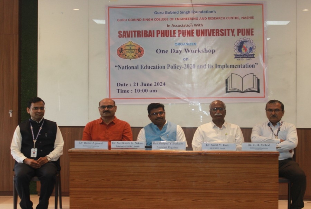 One Day Workshop on “National Educational Policy-2020 and its implementation” in Association with SPPU Pune.